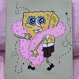 Spongebob painting 8x10in